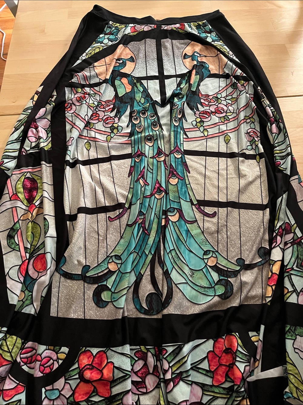 Blackmilk Glass Garden maxi skirt NWT
